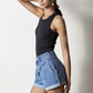 Super High Rise Denim Shorts Shorts