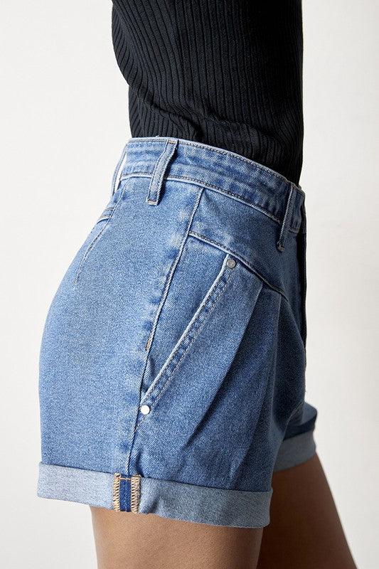 Super High Rise Denim Shorts Shorts