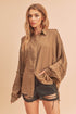 Delilah Shirt MOCHA S Shirts