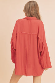 RADICAL RED S Delilah Shirt | Shirts Daverri Fashions
