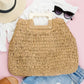 Oversized Straw Tote - DAVERRI FASHIONS