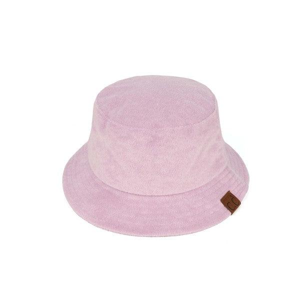 CC Terry Cloth Foldable Bucket Hat Lavender OS Hats