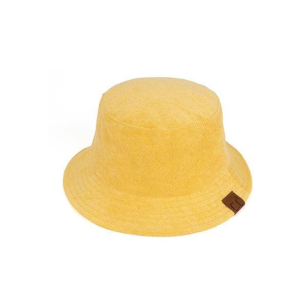 CC Terry Cloth Foldable Bucket Hat Bumble Bee OS Hats