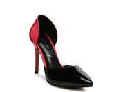Candy Cane Patent Pu Slip On Stiletto Heels | Heels Daverri Fashions