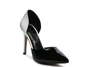 Candy Cane Patent Pu Slip On Stiletto Heels | Heels Daverri Fashions