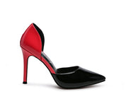 Candy Cane Patent Pu Slip On Stiletto Heels | Heels Daverri Fashions