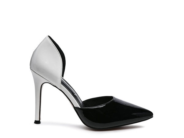 Candy Cane Patent Pu Slip On Stiletto Heels | Heels Daverri Fashions