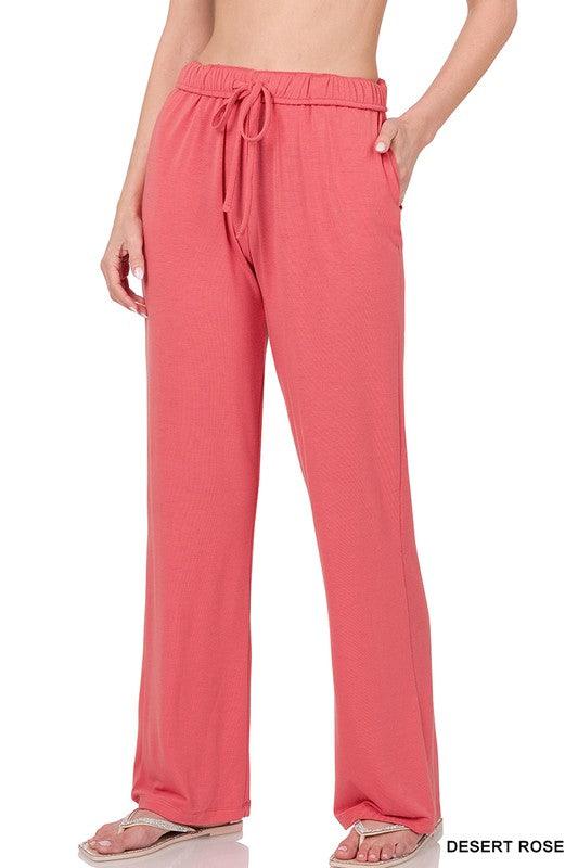 Drawstring Lounge Pants DESERT ROSE S Lounge Pants