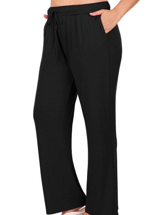 Plus Drawstring Lounge Pants Loungewear