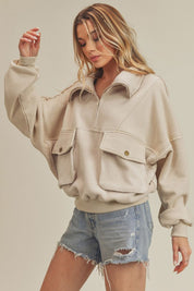 CREAM S Carter Pullover | Tops Daverri Fashions