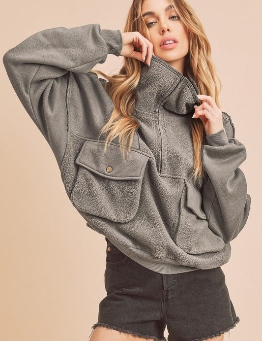 GRAY S Carter Pullover | Tops Daverri Fashions