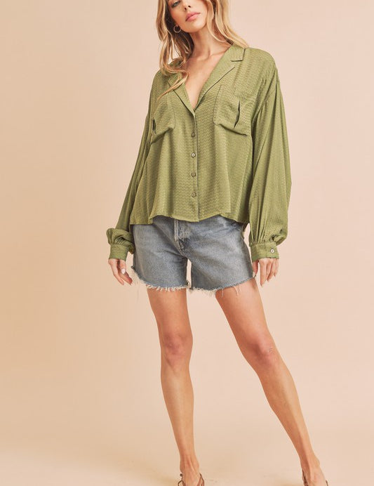 OLIVE Cherie Shirt | Shirts Daverri Fashions