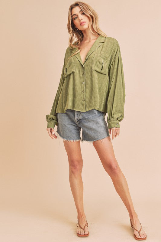 Cherie Shirt OLIVE Shirts