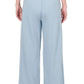 French Terry Drawstring Waist Raw Edge Hem Pants Pants