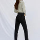 HIGH WAISTED STRAIGHT JEANS Jeans