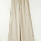 Daverri Fashions Drawstring Wide Leg Pants Beige - DAVERRI FASHIONS