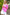 La Miel Oversized V-Neck Drop Shoulder Sweater ULTRA PINK M L Sweaters