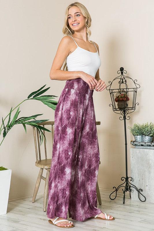 High Waist Wide Leg Pants with Pockets Pants