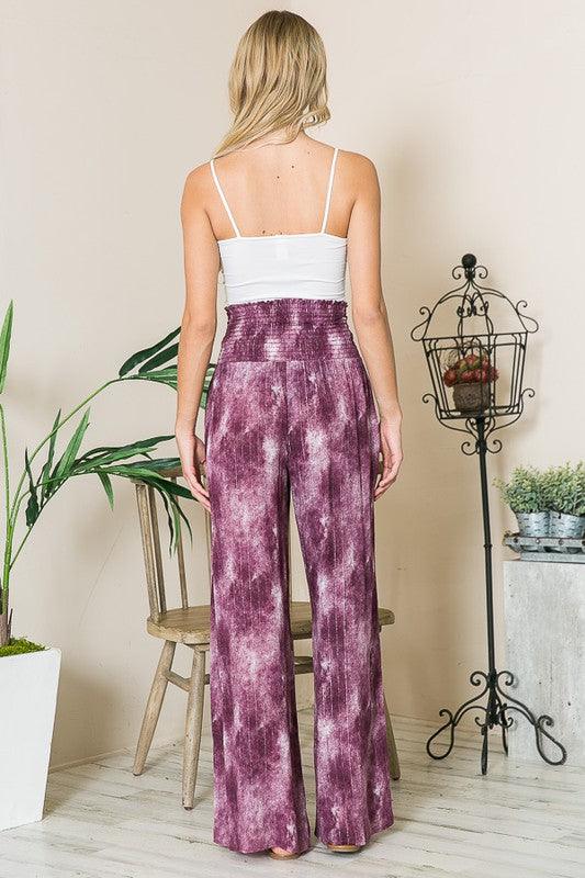 High Waist Wide Leg Pants with Pockets Pants