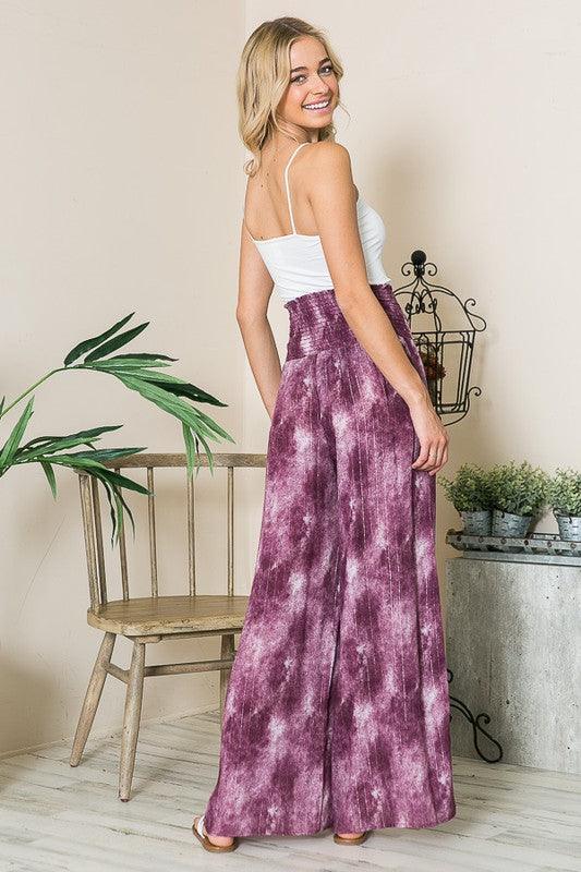 High Waist Wide Leg Pants with Pockets Pants