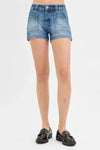 RISEN Low Rise Patched Pocket Shorts - DAVERRI FASHIONS