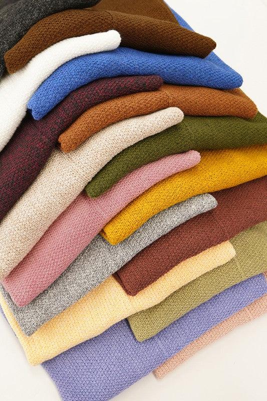 La Miel Relaxed Fit Side Slit Sweater Sweaters