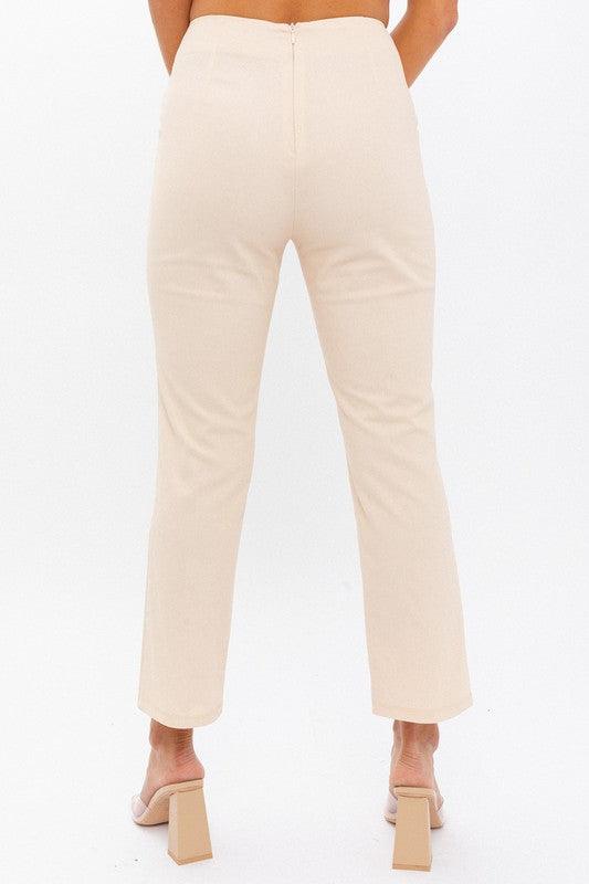 High-Waisted Ankle Crop Pants Pants