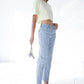 Patched Pocket Boyfriend Jeans Jeans