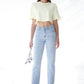 Patched Pocket Boyfriend Jeans Jeans