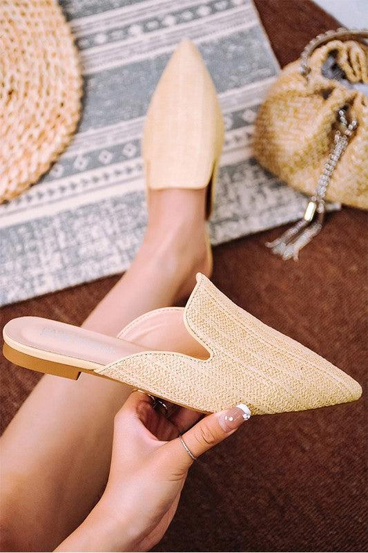 Women’s Remdal Flat Mules NUDE Slides