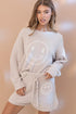 Cozy Soft Top with Shorts Set Beige Loungewear Sets