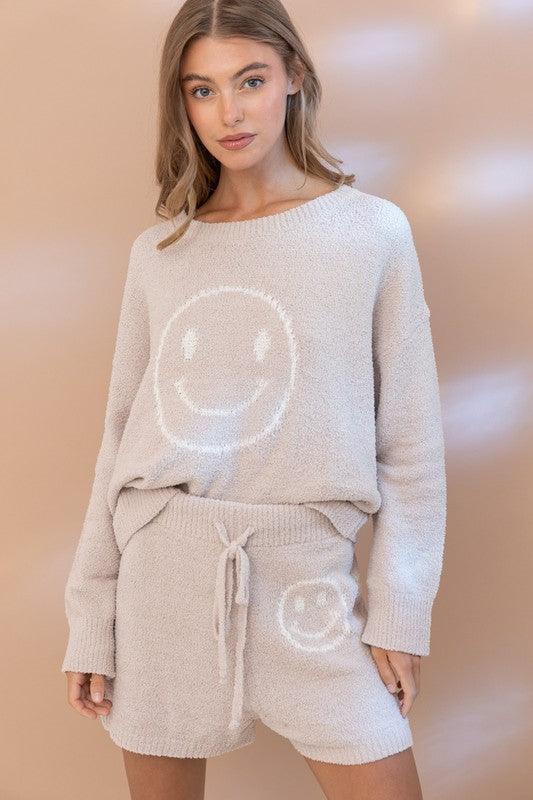 Cozy Soft Top with Shorts Set Loungewear Sets