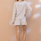 Cozy Soft Top with Shorts Set Loungewear Sets