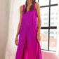 ADORA Textured Wide-Leg Jumpsuit Jumpsuits