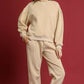 Umgee Fleece Jogger Pants with Drawstring Sand - DAVERRI FASHIONS