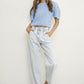 High Waisted Slouchy Ankle Jeans Jeans
