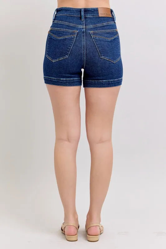 Judy Blue High Waist Tummy Control Denim Shorts | Daverri Fashions