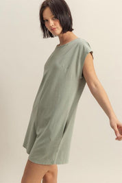 HYFVE Round Neck Cap Sleeve Relaxed Fit Breezy Romper | Rompers Daverri Fashions