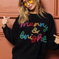 BiBi Tinsel Lettering Christmas Sweater - DAVERRI FASHIONS