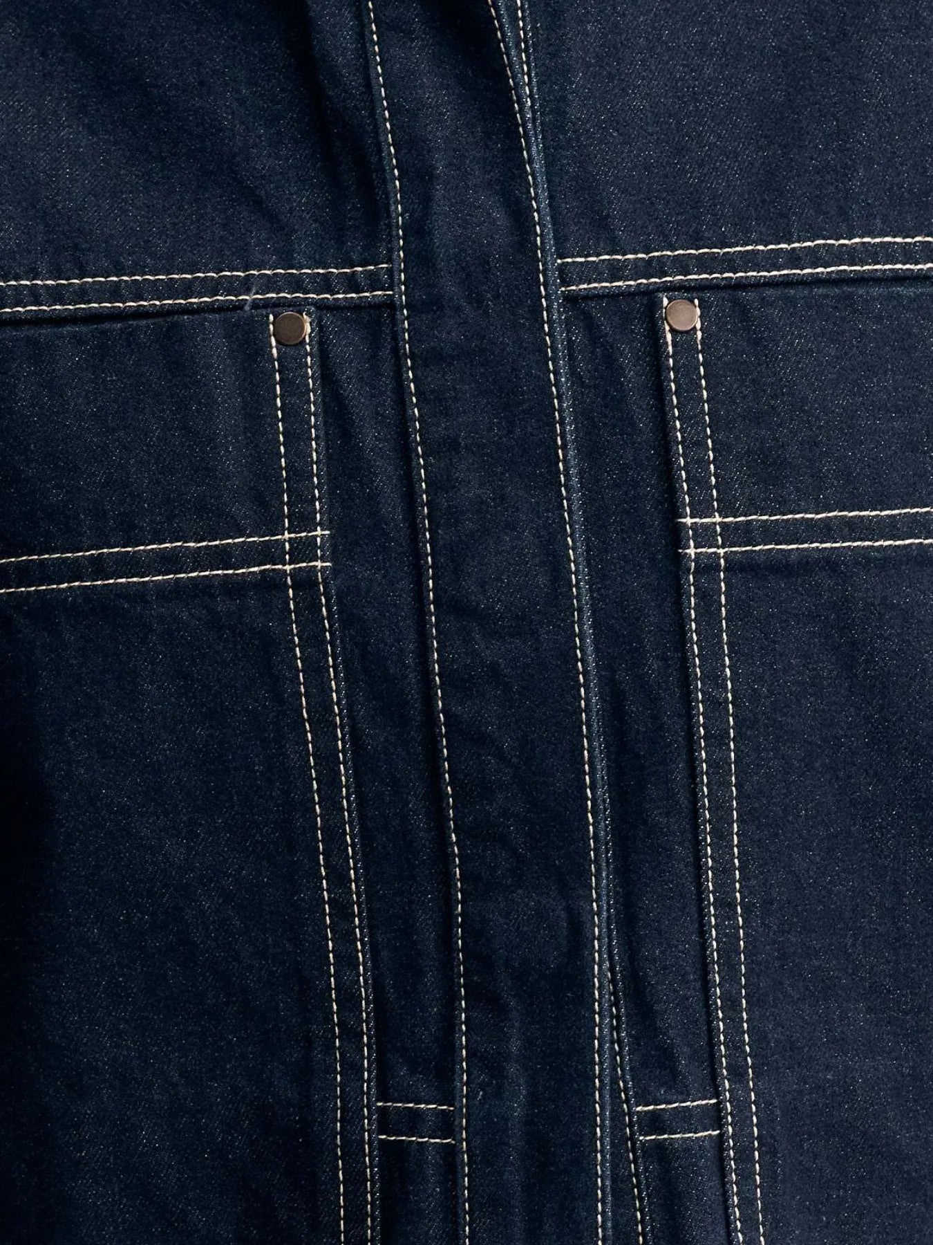Cropped Short Sleeve Contrast Stitch Denim Top | Tops Daverri Fashions