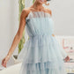 BiBi Sleeveless Layered Organza Dress - DAVERRI FASHIONS