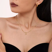 18K Gold-Plated Star Pendant Necklace with Zircon | Necklaces Daverri Fashions