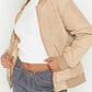Zip Up Baseball Collar Jacket with Pockets - DAVERRI FASHIONS
