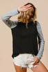 BiBi Cable Sweater Knit Top with Contrast Puff Sleeve - DAVERRI FASHIONS