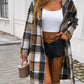 Devine Plaid Long Sleeve Hooded Coat - DAVERRI FASHIONS