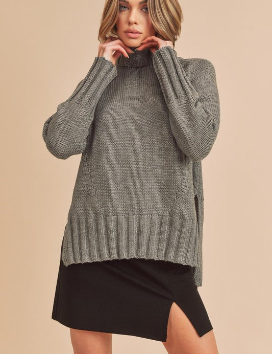BLUE GRAY S Danica Sweater | Sweaters Daverri Fashions