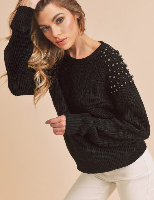 BLACK S Sylvia Sweater | Sweaters Daverri Fashions