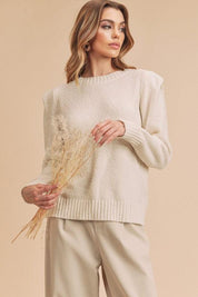 WHITE Aemi +Co Dulci Sweater | Sweaters Daverri Fashions