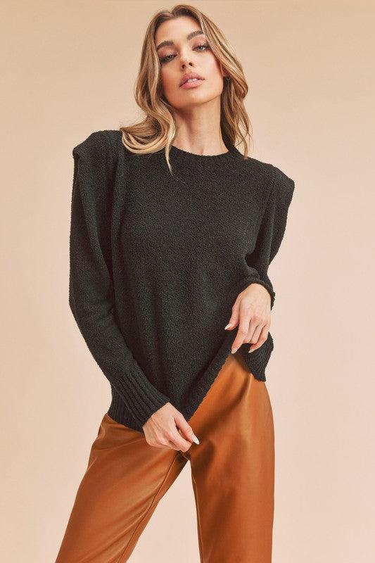 Aemi +Co Dulci Sweater BLACK Sweaters