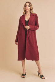 BURGUNDY Aemi+Co Jaslyn Coat | Coats Daverri Fashions